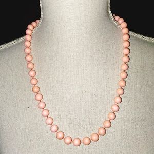 💞Pink Faux  Pearl Necklace💕